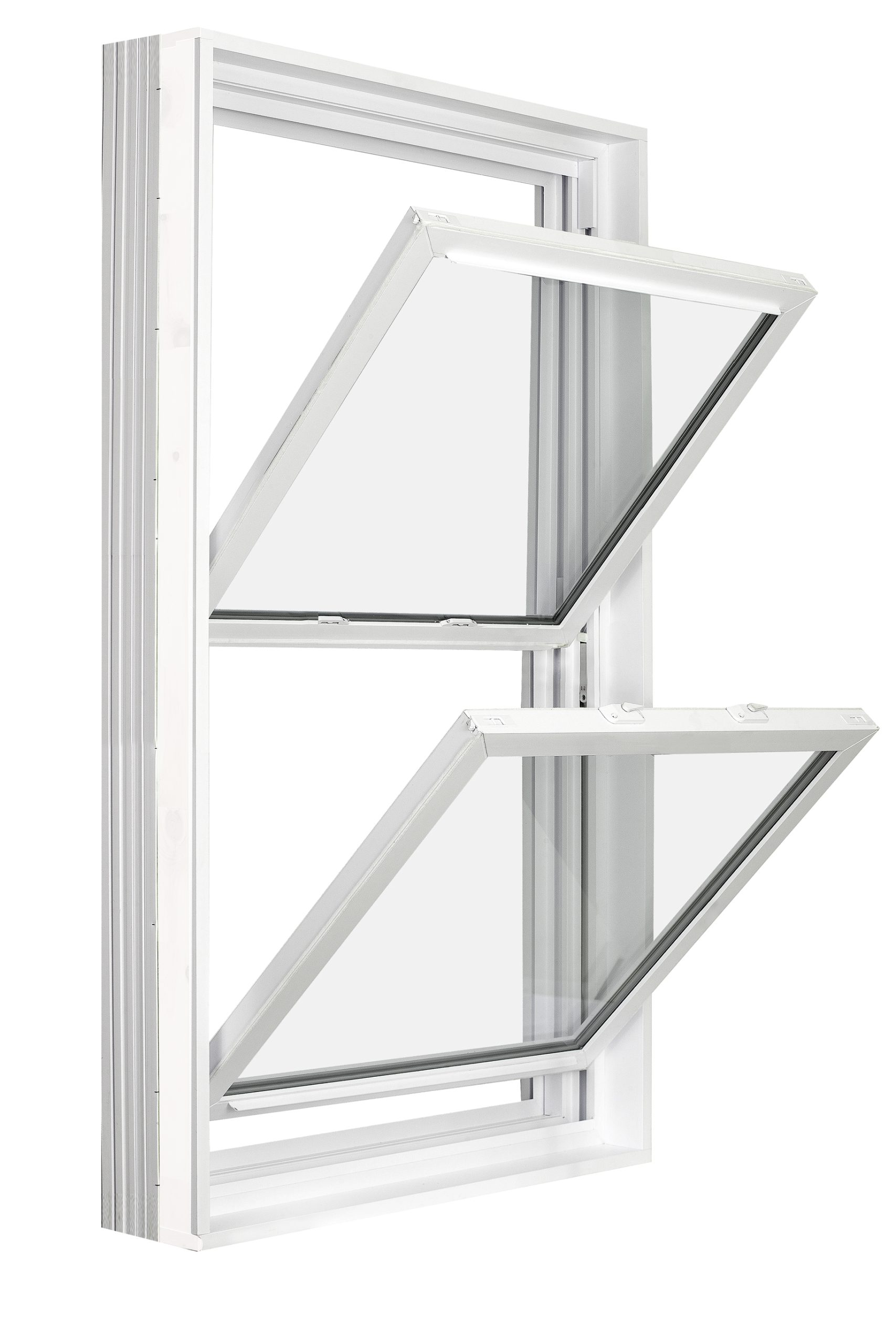 Fenêtres à guillotine - Fenêtre à Guillotine VERDUN en PVC ou hybride de style contemporain
