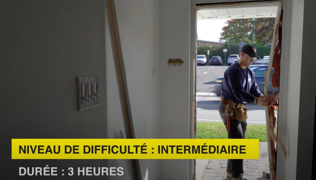 Installer une porte d'entrée extérieure