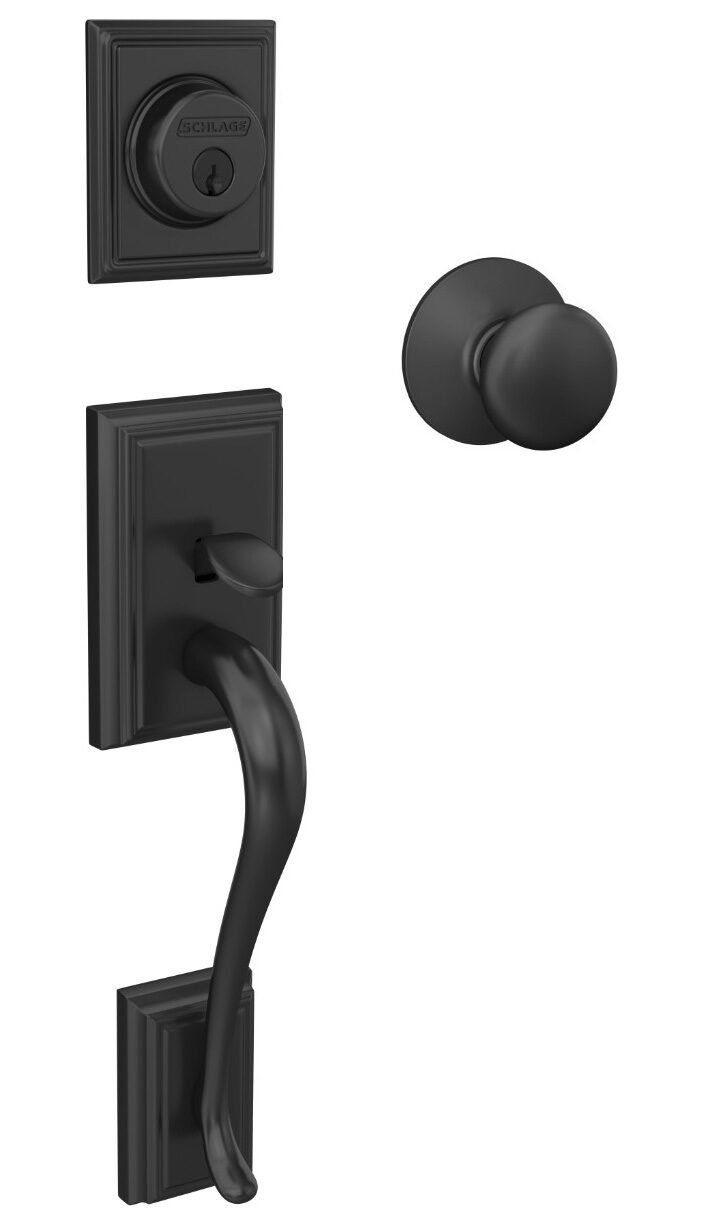 Modèle de poignee porte exterieur en fini noir