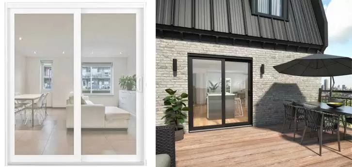 Porte patio Hybride