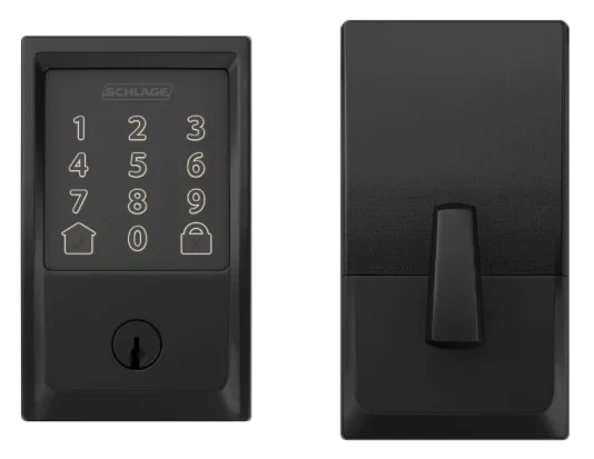 serrure Encode century noir mat